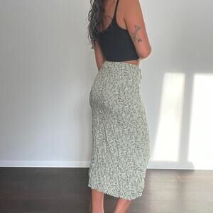 90s floral midi skirt